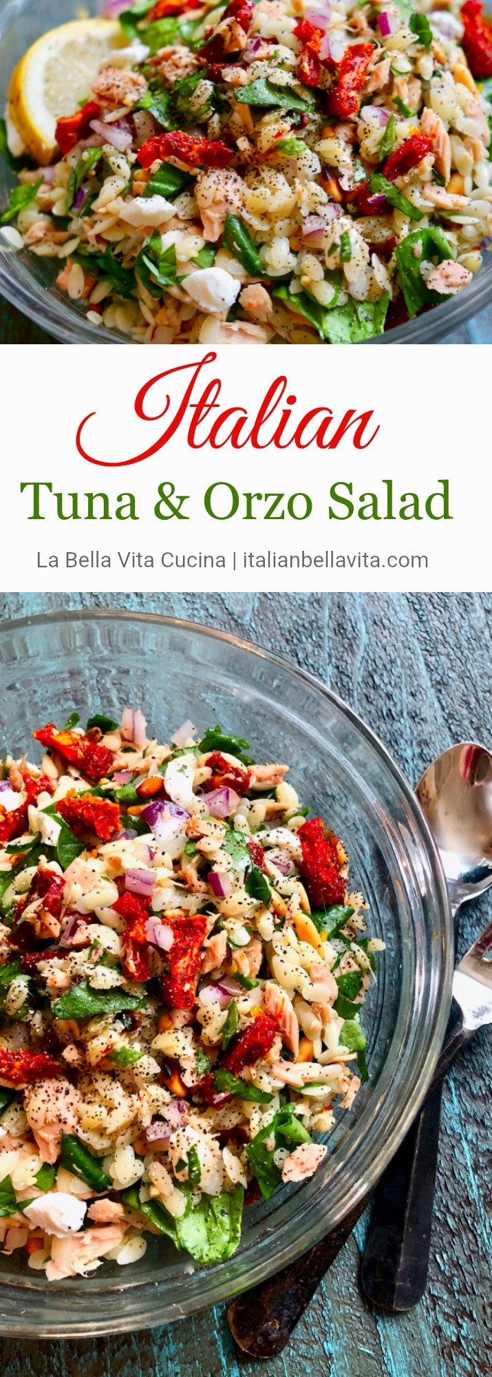 Italian Tuna and Orzo Salad