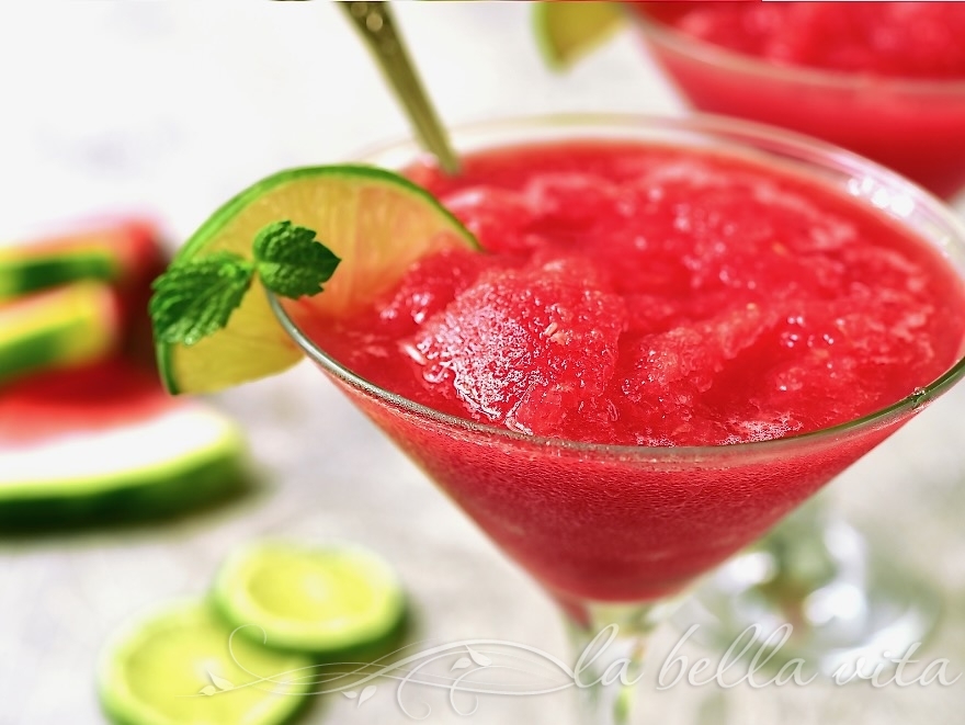 Watermelon Granita Italian ice