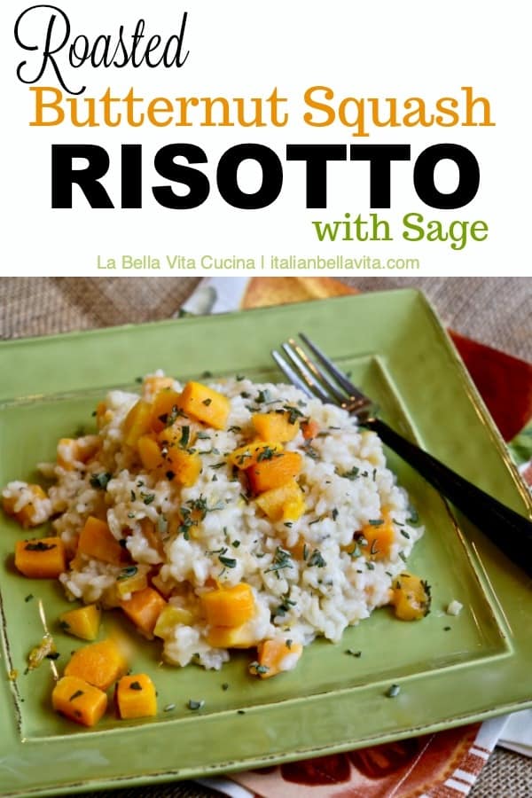 Roasted Butternut Squash Risotto with Sage