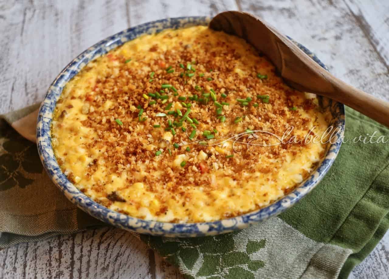 Cheesy Pepper Jack Corn 