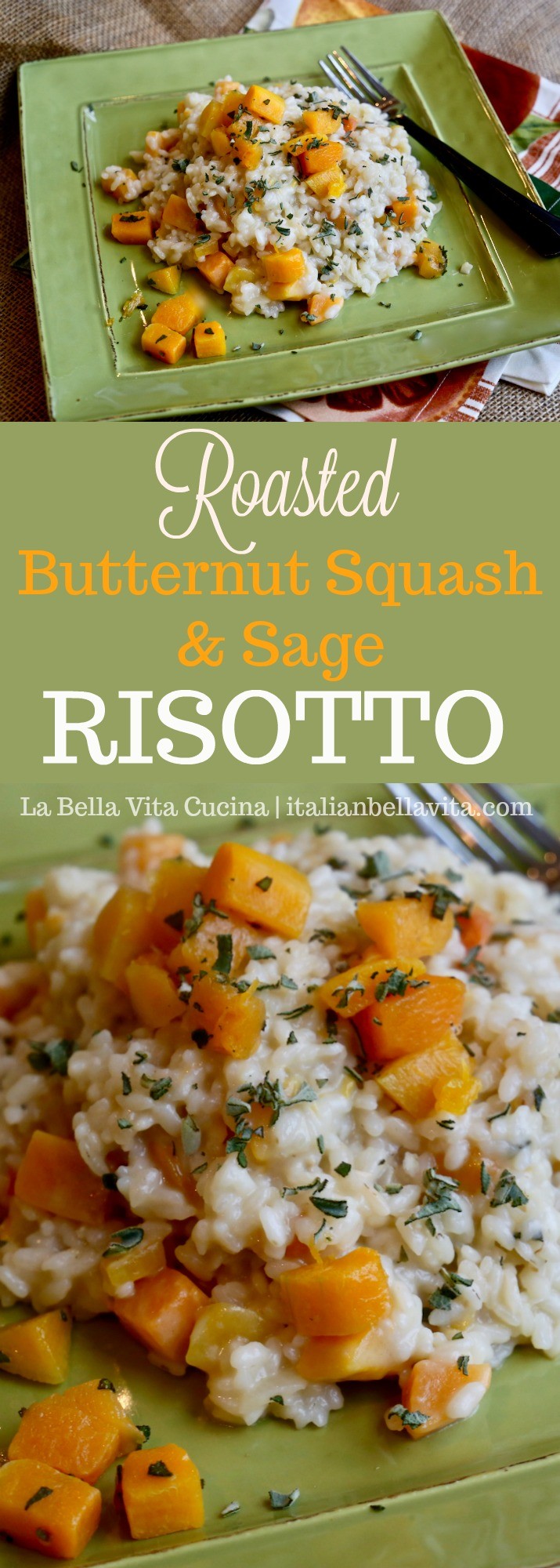 Roasted Butternut Squash and Sage Risotto