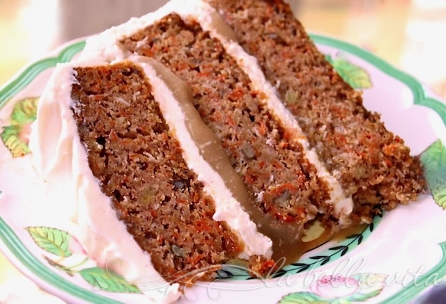 Carrot Cake with Caramele Filling