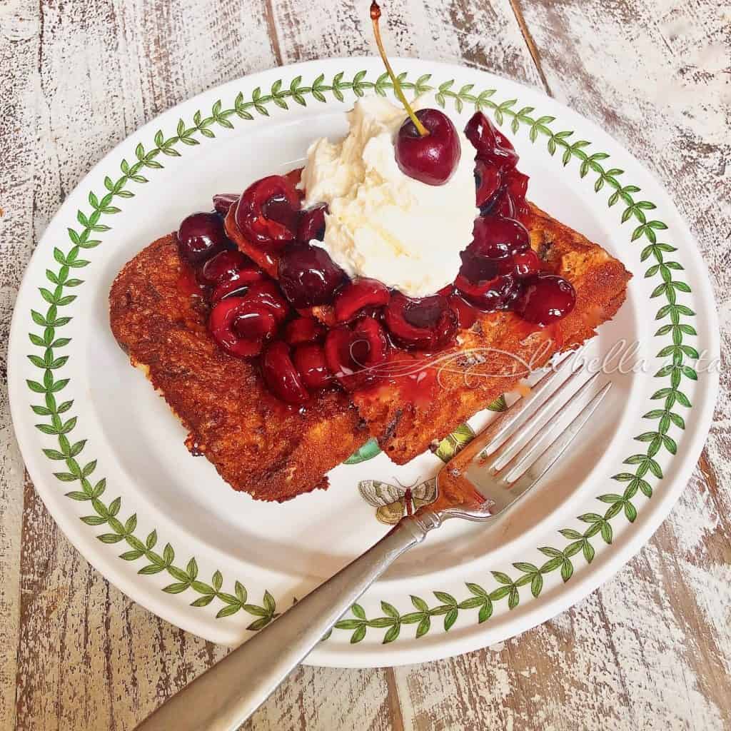 Italian Cherry Panettone French Toast