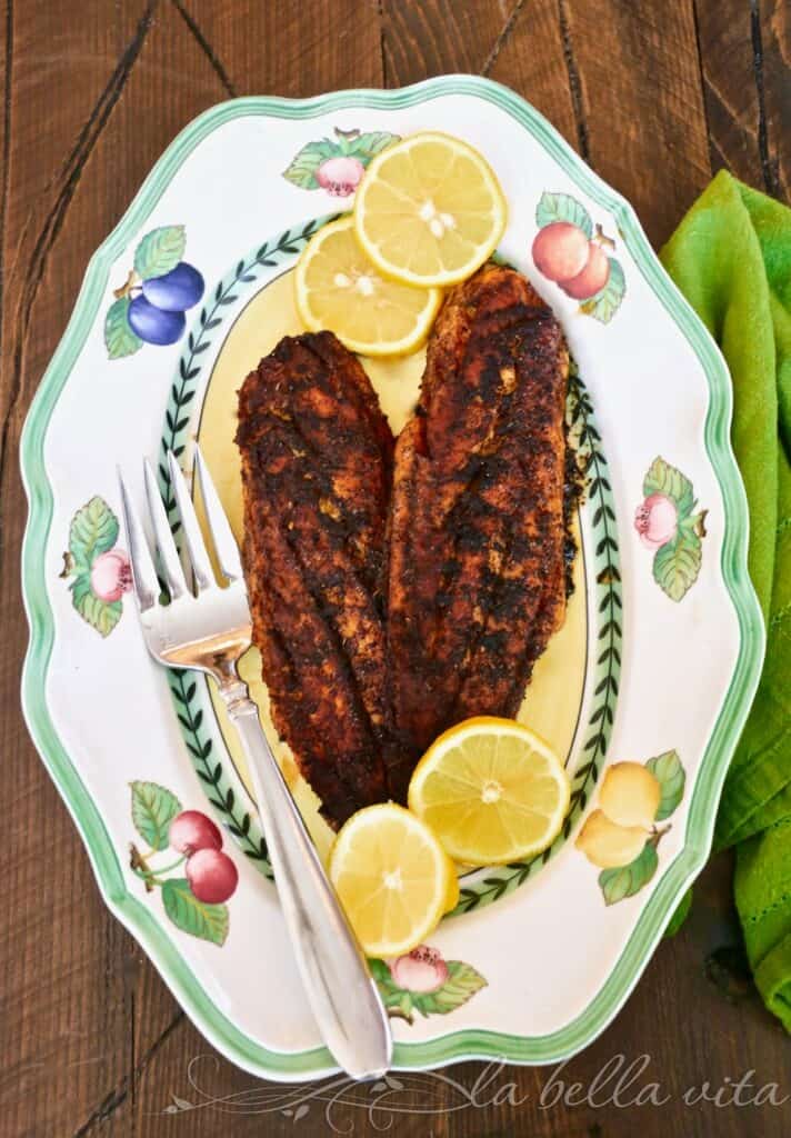 Perfect Garlic Butter Blackened Redfish