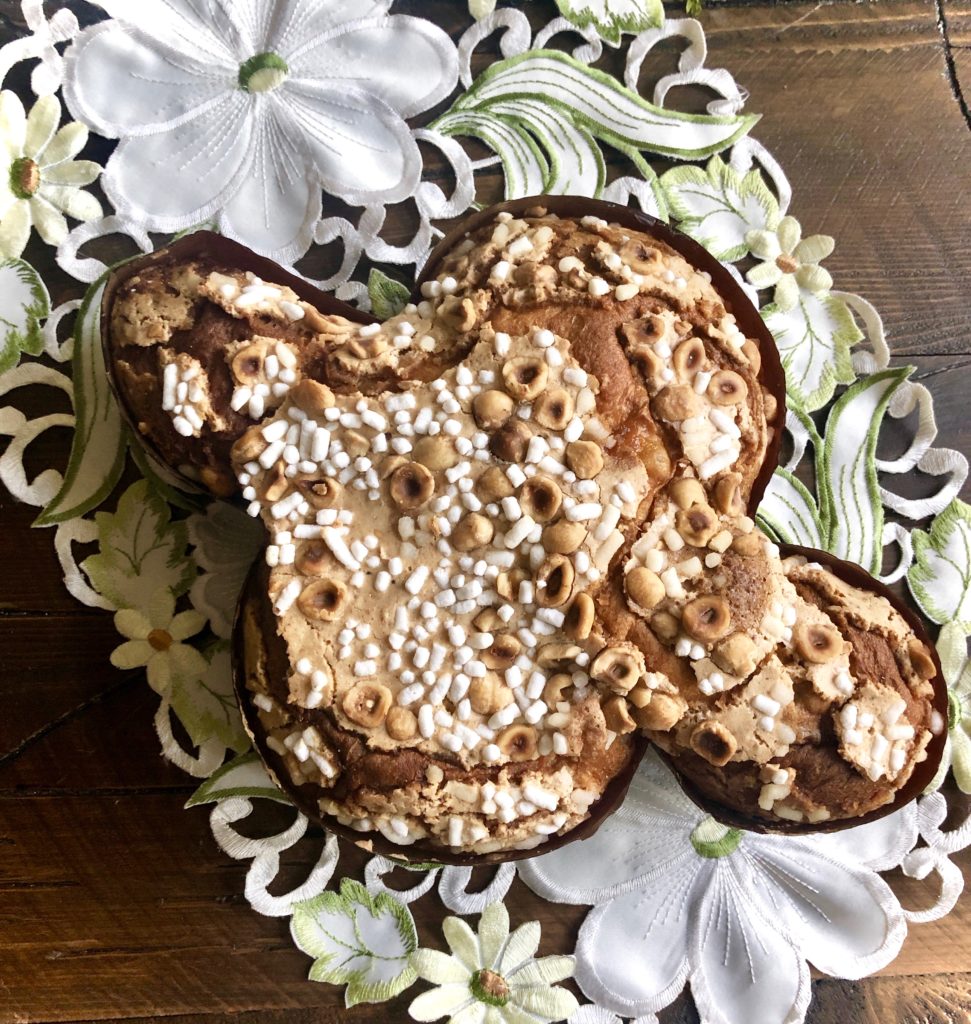 Peach Panettone Parfaits with Mascarpone Cream and Amaretti Cookies