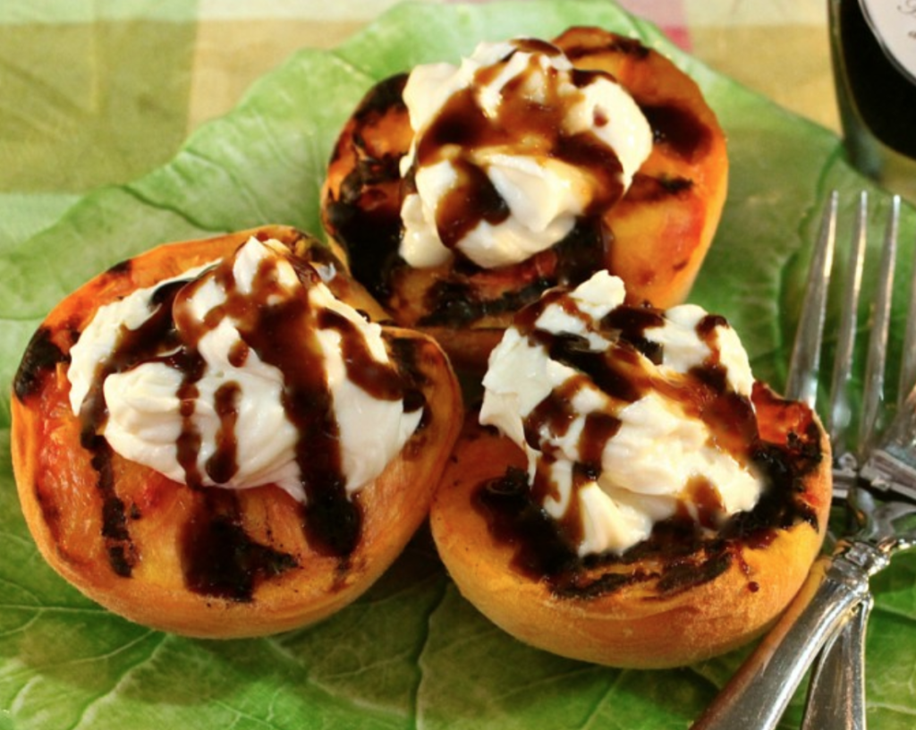 Grilled Peaches with Balsamic Syrup