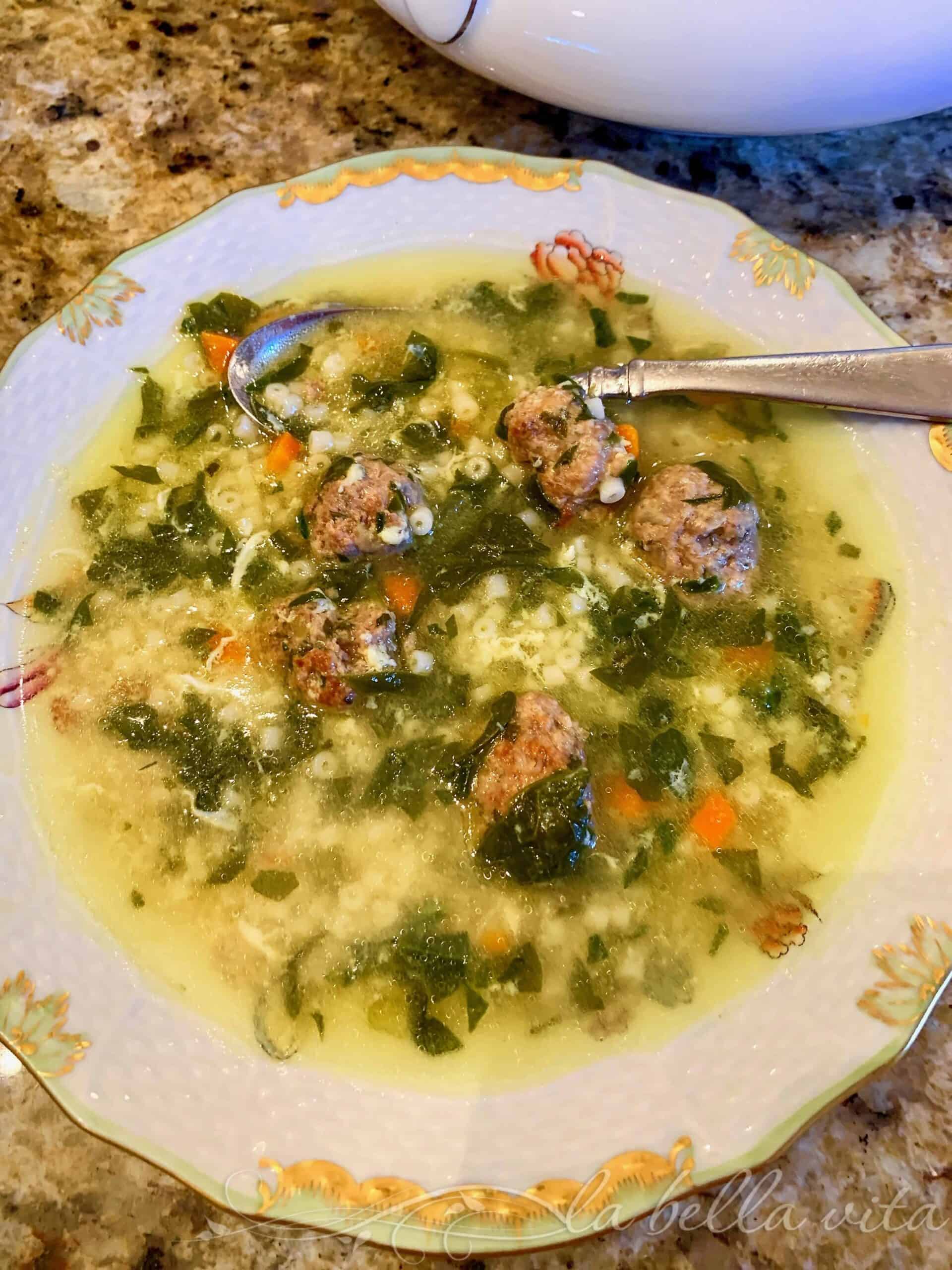 Italian Wedding Soup - Cooking For My Soul