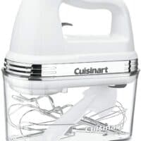 Cuisinart HM-90S Power Advantage Plus 9-Speed Handheld Mixer with Storage Case, White