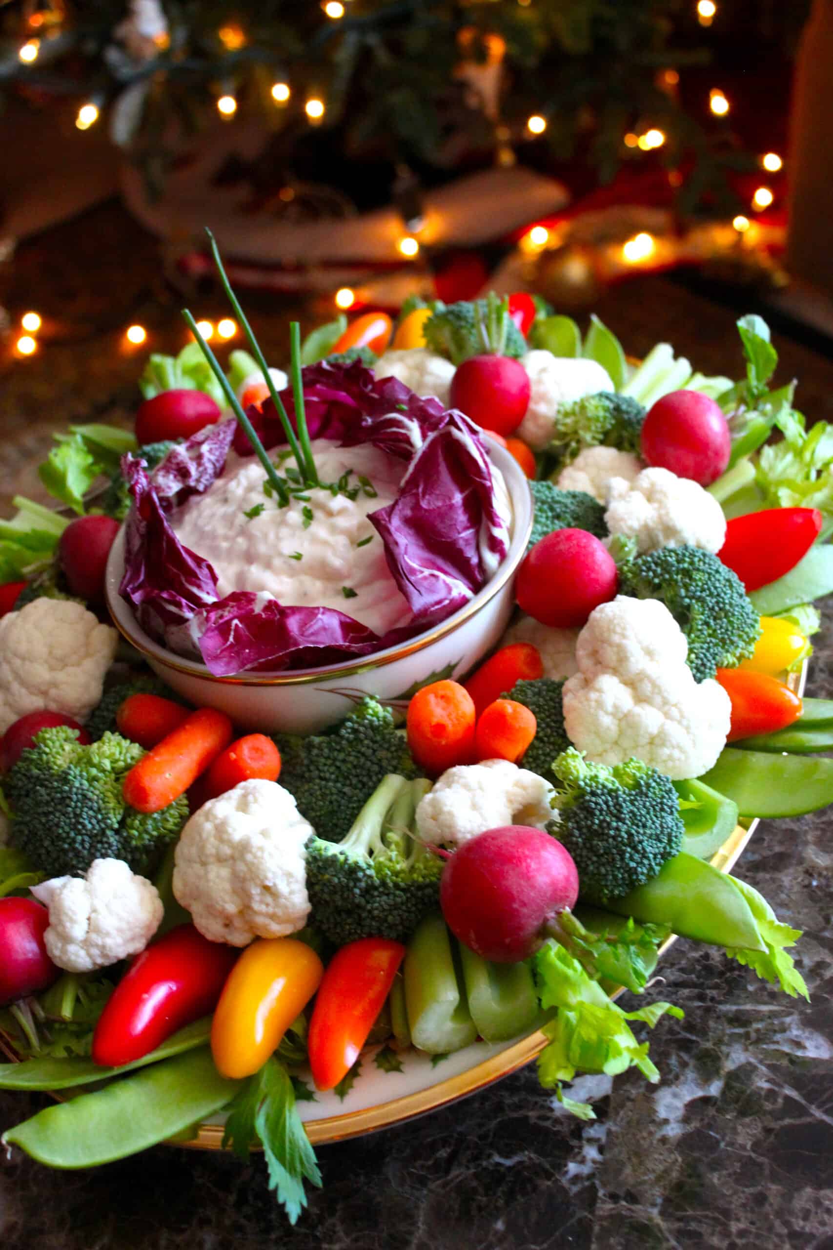 The BEST Creamy Vegetable and Chip Dip La Bella Vita Cucina