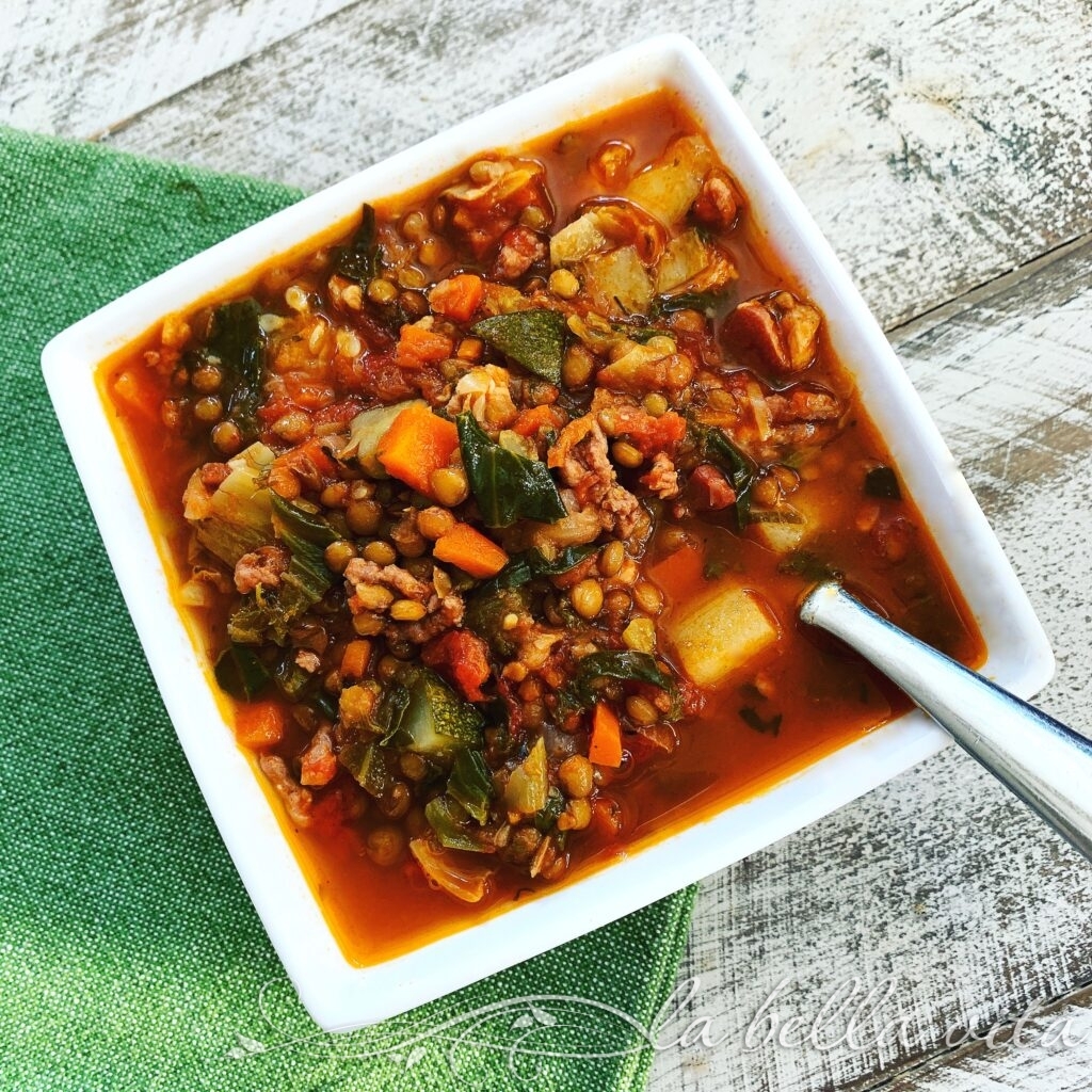 Lentil Soup with Sausage