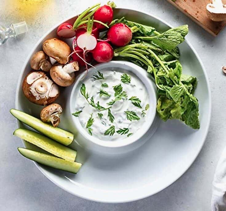 The BEST Creamy Vegetable and Chip Dip La Bella Vita Cucina