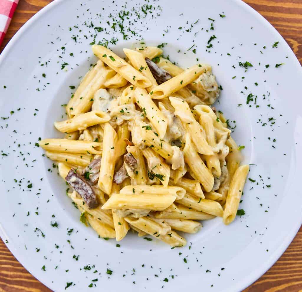 Easy & Delicious Pasta with Truffle Cream Sauce