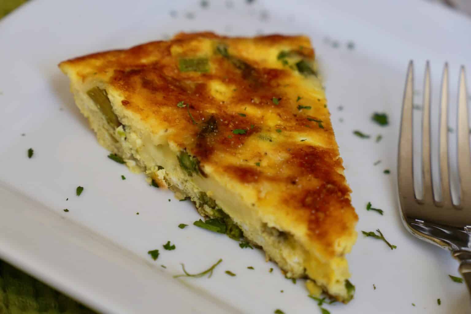 Frittata with Asparagus and Fontina La Bella Vita Cucina
