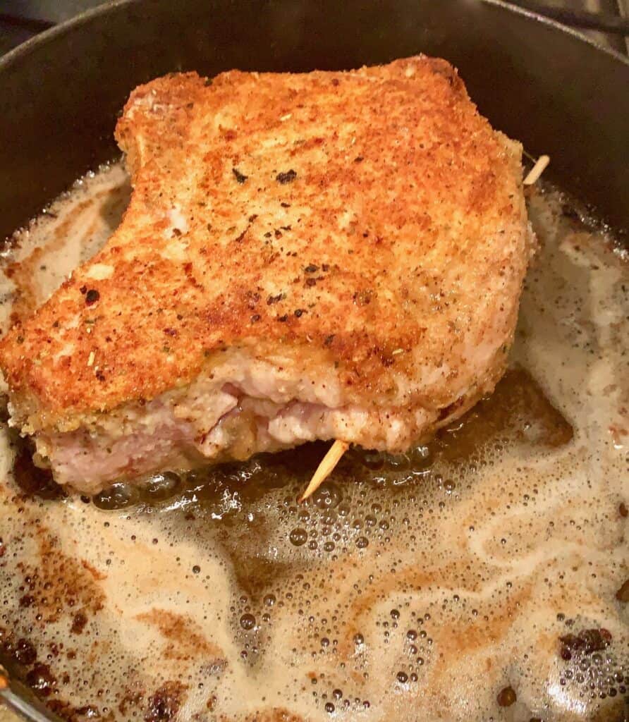 Stuffed Pork Chops with Pancetta and Fontina