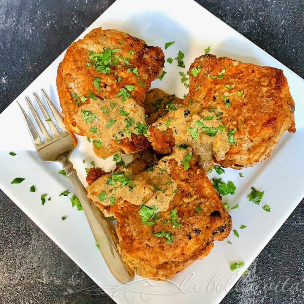 Stuffed Pork Chops with Pancetta and Fontina