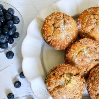 Blueberry Muffins with Streusel Topping