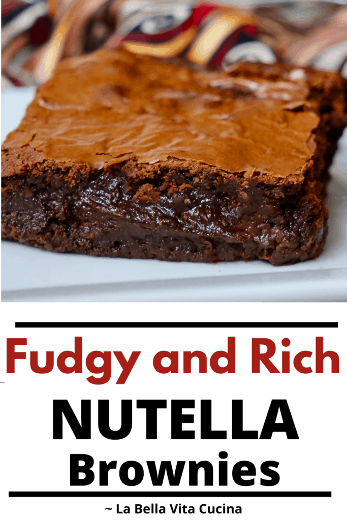 Fudgy Rich Nutella Brownies