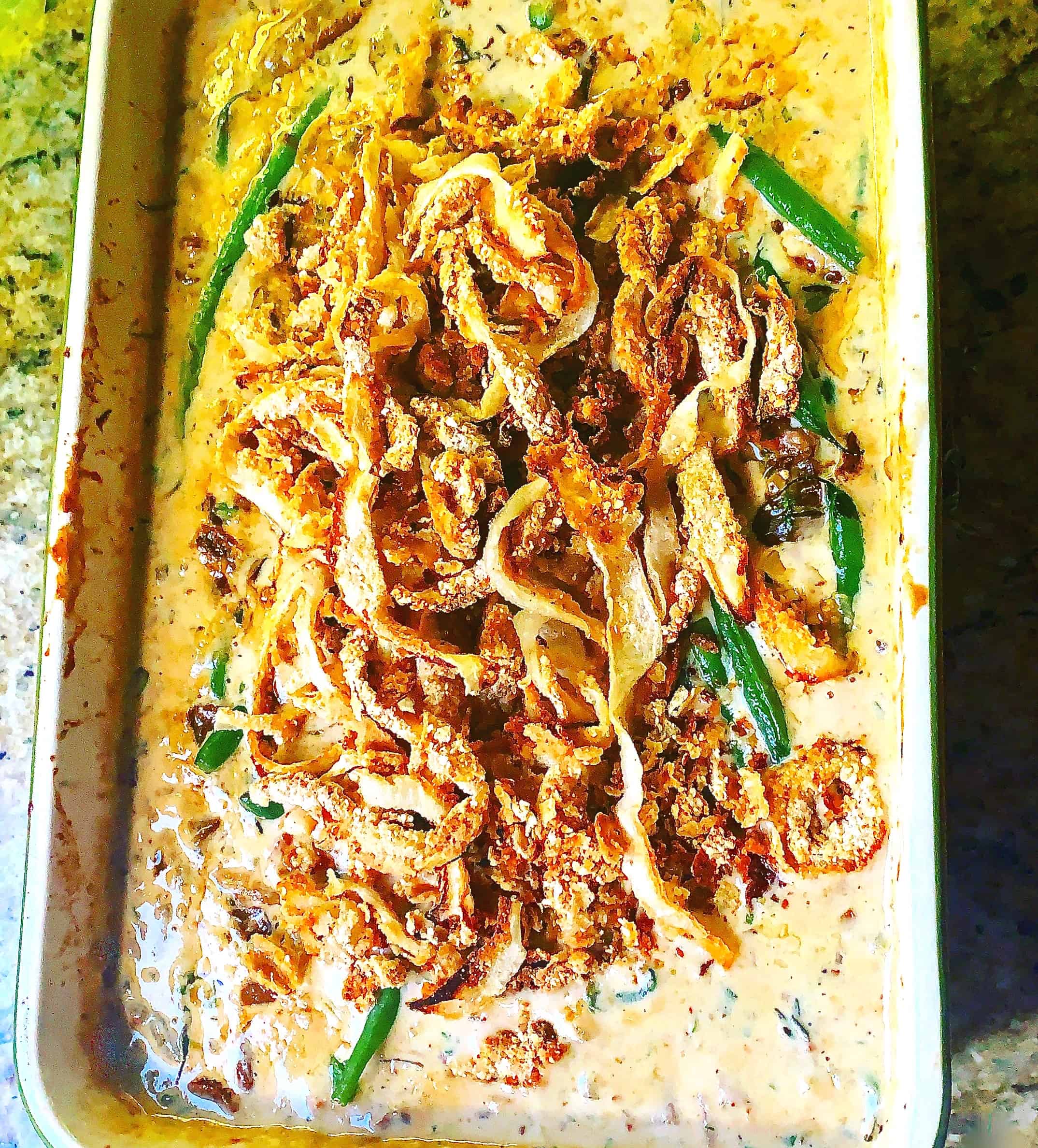 Green Bean Casserole with Pancetta, Porcini and Parmesan La Bella