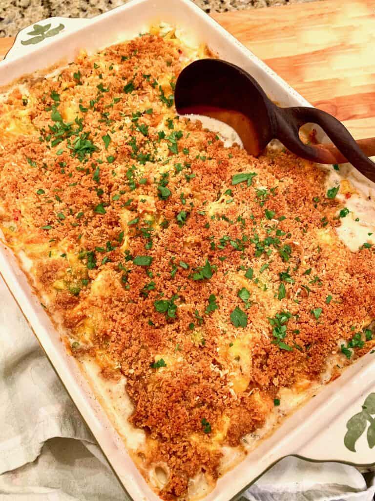 Amazing Cheesy Italian Turkey Tetrazzini