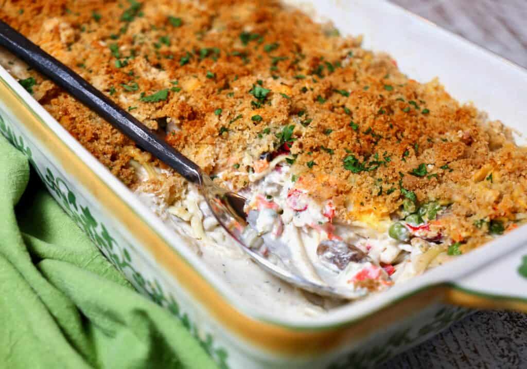 Amazing Cheesy Italian Turkey Tetrazzini