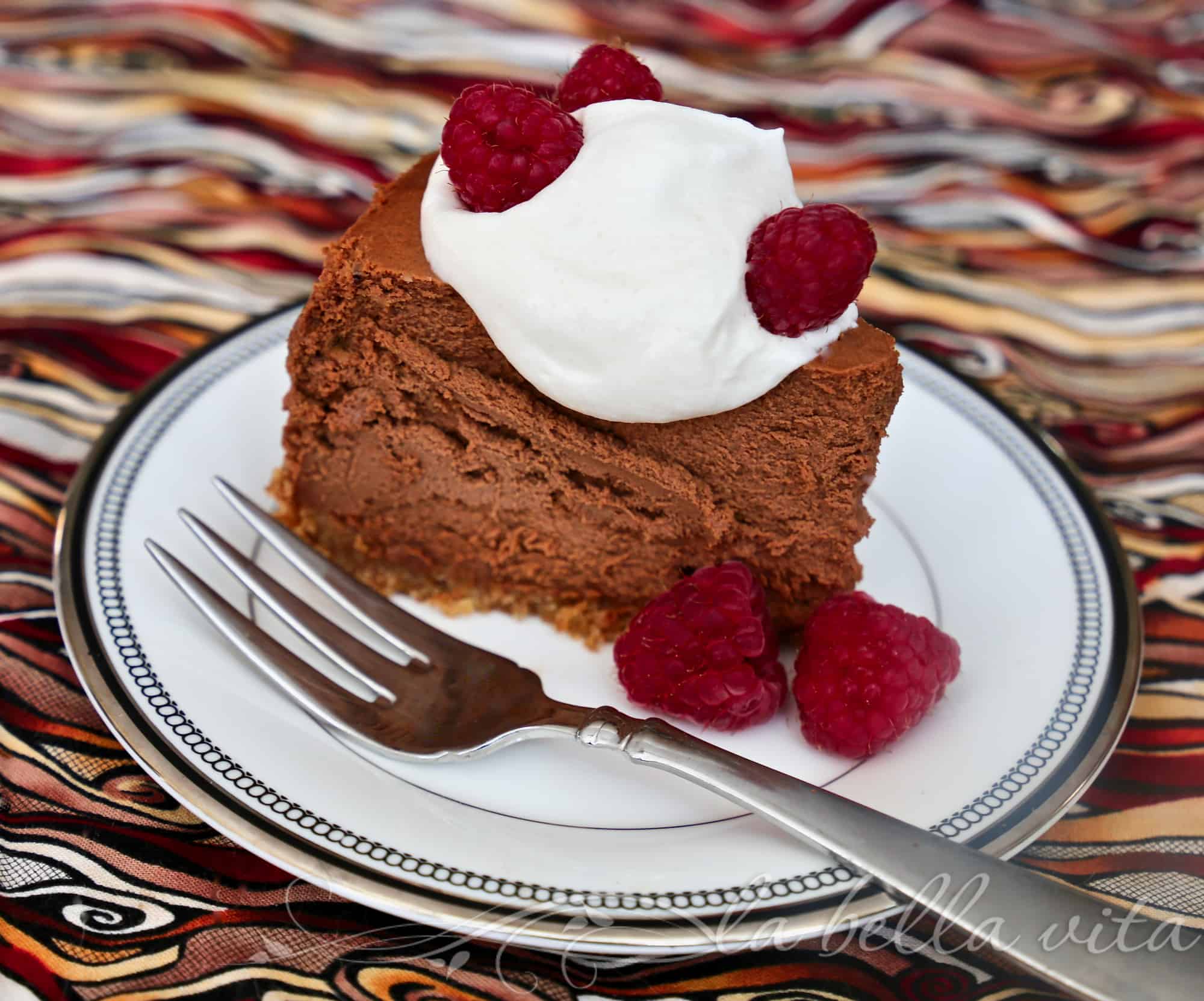Chocolate Cheesecake with Espresso Mousse, Decadent, Creamy and EASY