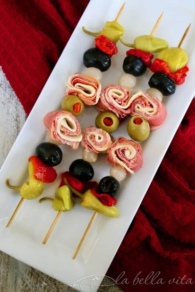 Italian Muffuletta Skewers