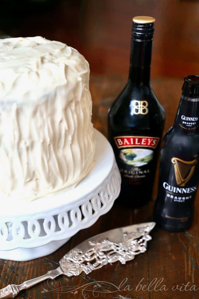 Guinness Chocolate Cake with Ganache and Baileys Buttercream