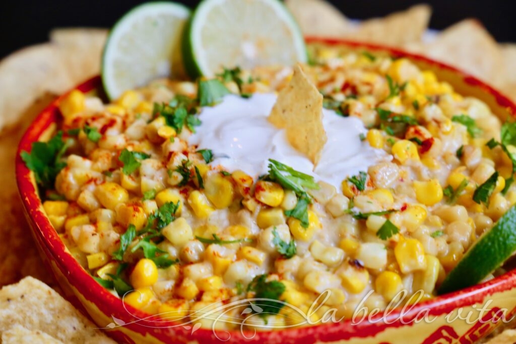 Cheesy Elote Mexican Street Corn Dip