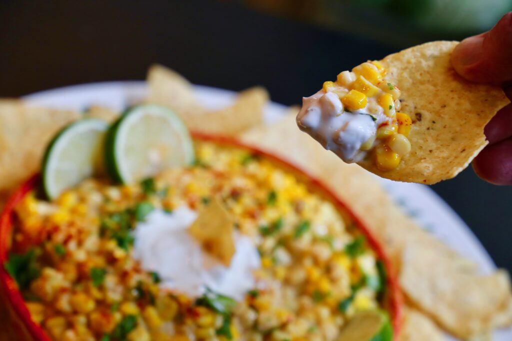 Cheesy Elote Mexican Street Corn Dip