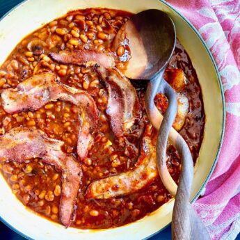 The BEST Baked Beans with Bacon