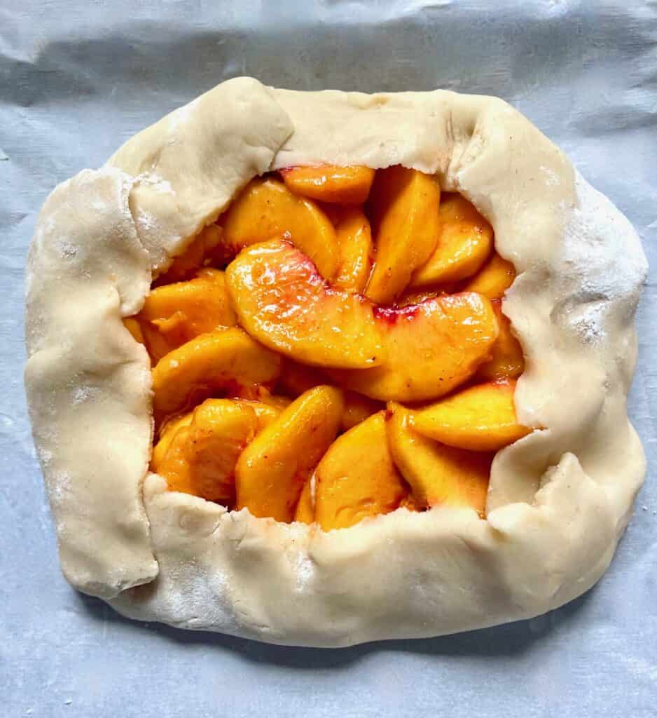 Rustic Italian Peach Crostata