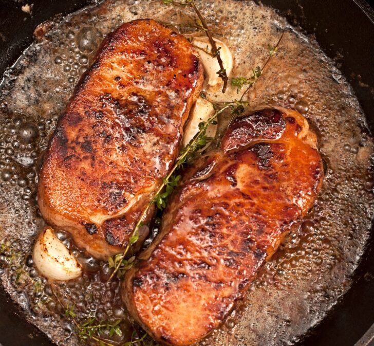 Pork Chops in Garlic Butter Sauce