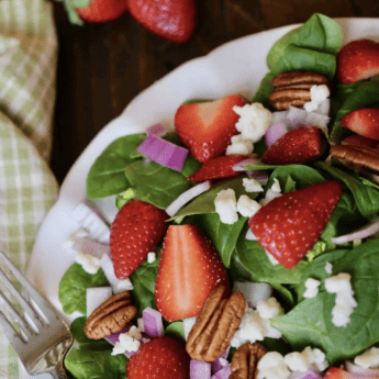 Strawberry Spinach Salad