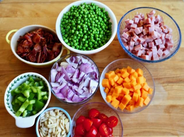 Pea Salad with Lemon Parmesan Dressing