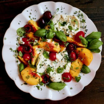 Peach and Burrata Salad
