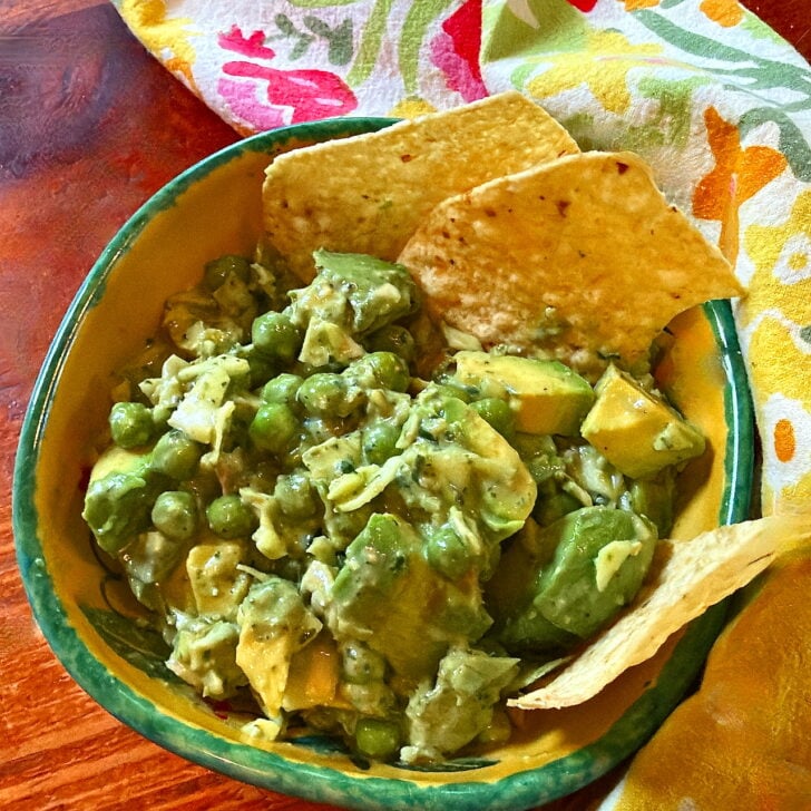 Green Goddess Salad served as a dip