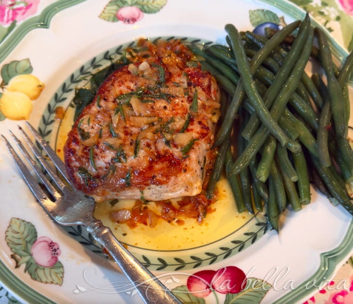 Pork Chops in Garlic Herb Butter Sauce | La Bella Vita Cucina Pork Chops